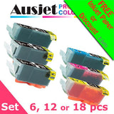 Ausjet PGI-525 CLI-526 non-OEM Ink Cart for Canon Pixma MG5150-8250, MX715-895, iP4800-4950