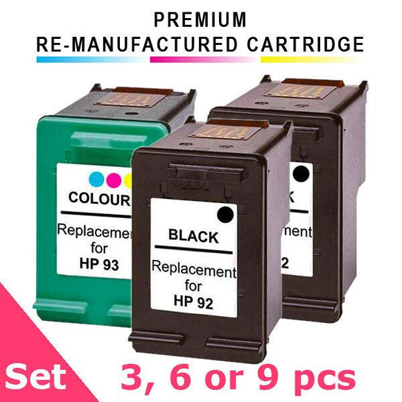 Ausjet non-OEM Ink Cartridge alt. for HP 92,HP 93, Deskjet, Officejet,Photosmart
