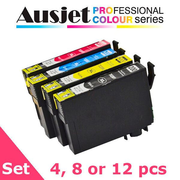 Ausjet 200XL non-OEM 4-Set Ink cartridge for Epson XP100-XP310, WF2510-WF2540
