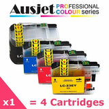 Ausjet LC-23E non-OEM Ink Cartridge Set for Brother MFC-J5920DW