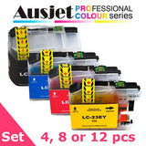 Ausjet LC-23E non-OEM Ink Cartridge Set for Brother MFC-J5920DW