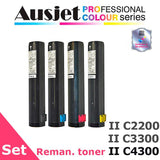 Ausjet CT200539-42 remanufact.Toner Set for XEROX DocuCentre-II C2200,3300,4300