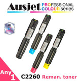 Ausjet CT201434-37 remanufactured Toner for XEROX DC-IV C2260 C2263 C2265 25/15K