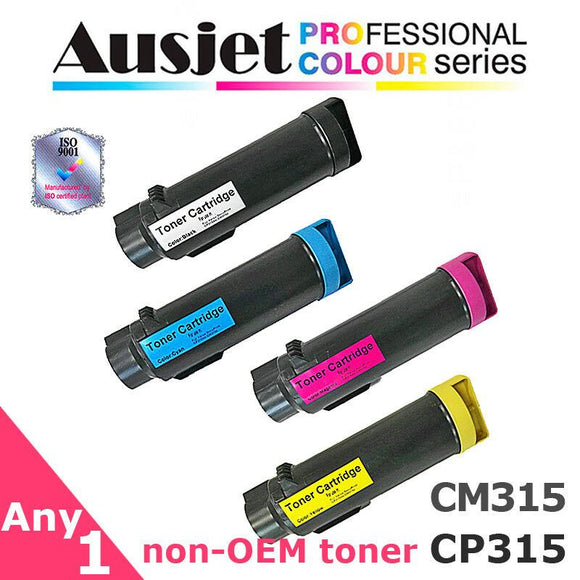 Ausjet CT202610-13 non-OEM Toner for XEROX DocuPrint CM315,CP315, 6000 pp