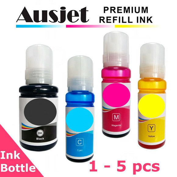 Ausjet 502,T502 Ink Refill Bottle for Epson Ecotank ET-2700,2750,3700,4750
