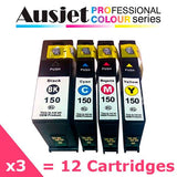 Ausjet 150XL non-OEM new Value Set Ink Cartridge for Lexmark Pro715/915 S315/415