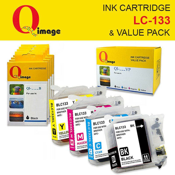 Q-Image LC133 non-OEM Ink Cartridge for Brother MFC-J4410DW, MFCJ6920DW