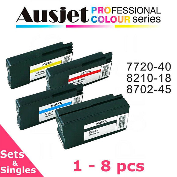 Ausjet remanufactured Ink Cartridge for HP 955XL, Officejet Pro 7720-40,8710-45