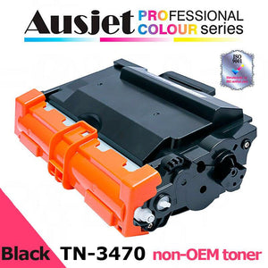 Ausjet TN-3470 BLACK non-OEM Toner for BROTHER HLL6200 -6400, MFC6700 -6900, 12K