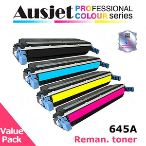 Ausjet remanufact.Toner Set alt.for HP 645A,C9730A for use in LaserJet 5500,5550