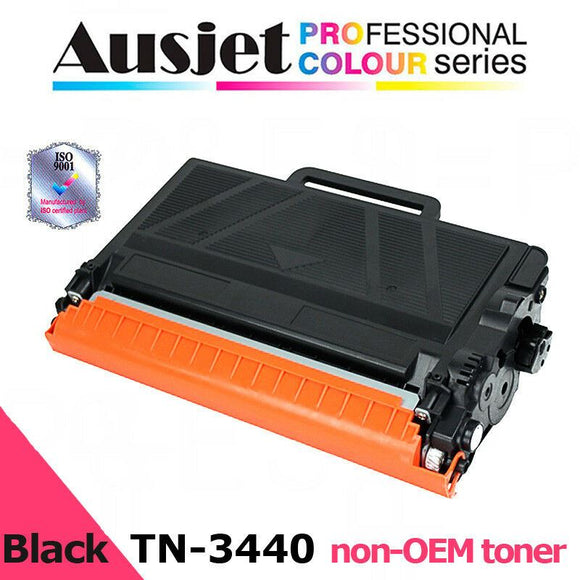Ausjet TN-3440 BLACK non-OEM Toner for BROTHER HLL5100-6400, MFCL5755-6900, 8K