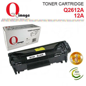 Q-Image non-OEM BLACK Toner for HP 12A,Q2612A. Use in LaserJet 1000, 3000 series