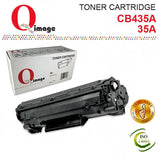 Q-Image non-OEM BLACK Toner for HP 35A, CB435A, for use in LaserJet P1005, P1006