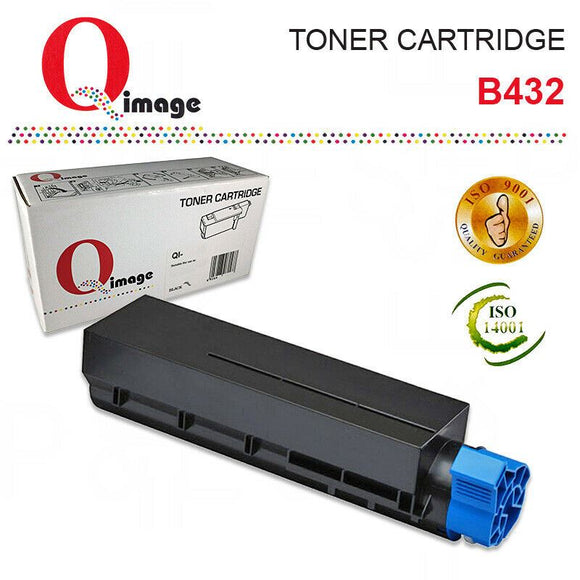 Q-Image Black Toner cartridge for OKI mono laser B432,B412/512, MB472,MB492,MB562