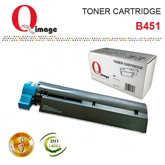 Q-Image Black Toner cartridge for OKI mono laser B401, MB451; 2500 page