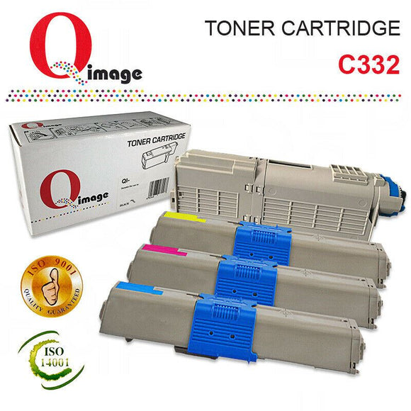 Q-Image Toner cartridge Set for OKI Colour laser printers C332, MC363