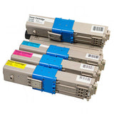 Ausjet Toner cartridge Set for OKI colour laser C510,C511,C530,C531, MC561,MC562