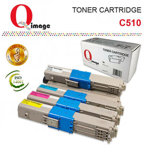 Q-Image Toner cartridge Set for OKI colour laser C510,C511,C530,C531, MC561,MC562