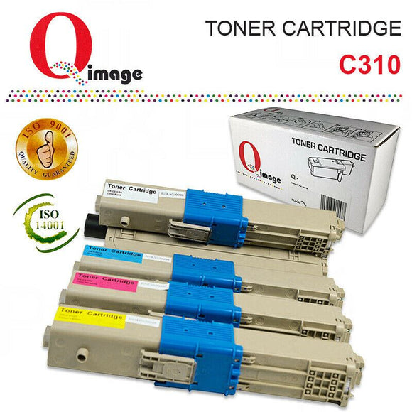 Q-Image Toner cartridge Set for OKI colour laser C310,C330,C510,C530, MC361,MC561