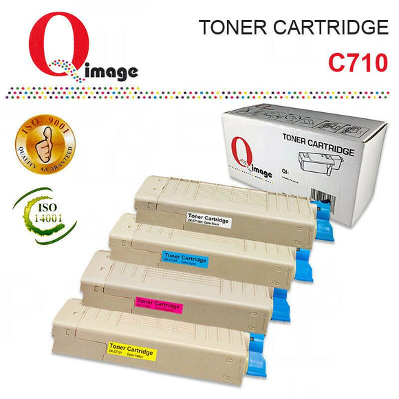 Q-Image Toner cartridge Set for OKI colour laser C710, C711 - 11/11.5K pages