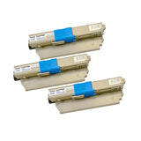 Ausjet Toner cartridge Set for OKI colour laser C310,C330,C510,C530, MC361,MC561