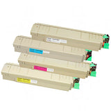 Ausjet Toner cartridge Set for OKI colour laser C810, C830. 8000 pages