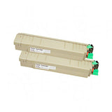 Ausjet Toner cartridge Set for OKI colour laser C810, C830. 8000 pages