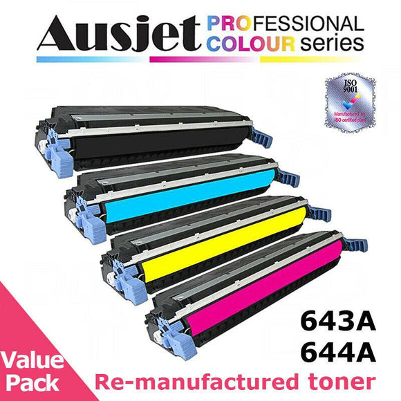 Ausjet remanufact.Toner 643A,644A, Q5950A,Q6460A for use in HP LaserJet 4700,4730