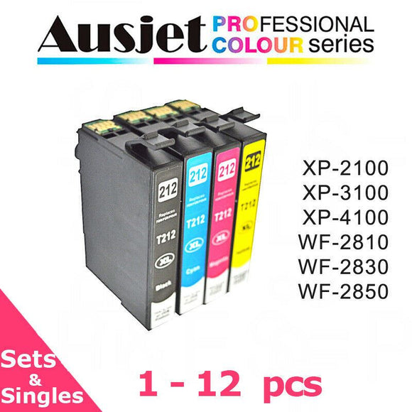 Ausjet 212XL non-OEM Ink cart. alt.for Epson XP2100,XP3100,XP4100, WF2810-WF2850