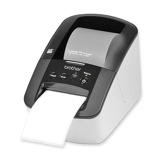 Brother QL-700 Label Printer, USB PC/Mac plug & print, DK die-cut labels & tape