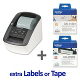 Brother QL-700 Label Printer, PC & Mac, USB, P-touch, EXTRA QL Label Roll BUNDLE