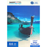 A4 Matte coated DS (Double Sided)  Inkjet Photo Paper 130gsm (20 Sheets) Matt