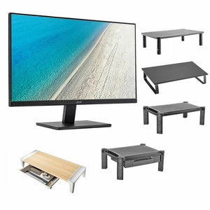 Acer Monitor V227QA - BUNDLE with desktop Riser, 21.5 inch 1920 x 1080 FHD LCD