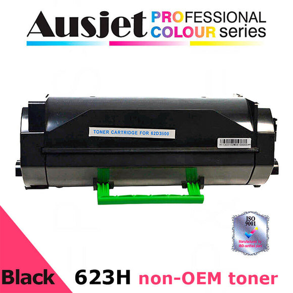 Ausjet 623H non-OEM new BLACK Toner for LEXMARK MX710/11 MX810/11/12, 25K pages
