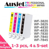 Ausjet 812XL non-OEM Ink for Epson WF-3820, 3825, 4830, 4835, 7830, 7840,7845